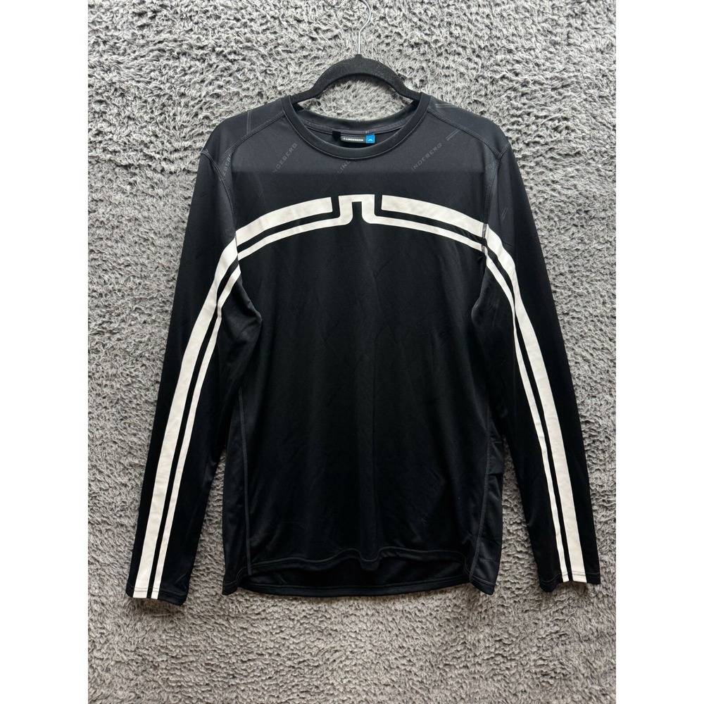 J.Lindeberg Men's Logo Tx Long Sleeve Jersey Tee Mens‎ Size L